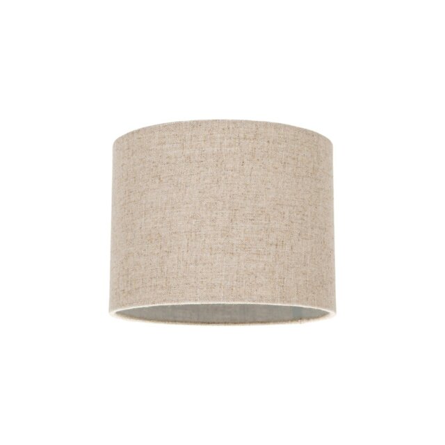 "Rackhams Contemporary and Stylish Natural Linen 8"" Lamp Shade in Oatmeal - 20cm Diameter" - image 1