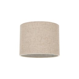 "Rackhams Contemporary and Stylish Natural Linen 8"" Lamp Shade in Oatmeal - 20cm Diameter" - thumbnail 1