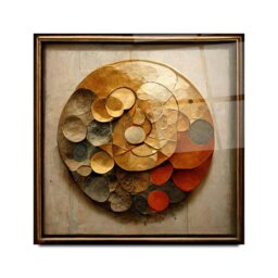 Rackhams Abstract Glass Wall Art 10 - 50x50cm - Tempered Glass (4 mm) - thumbnail 3