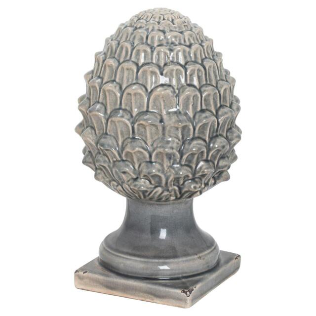 Rackhams Ceramic Acorn Ornament - Grey - 35cm x 20cm x 20cm - Grey - 100% Mixed