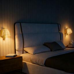 Rackhams Led Wall Lamp 2 Pack, Modern Indoor Starry Wall Light, Black - Gold tone - Metal, acrylic - Gold tone - thumbnail 1