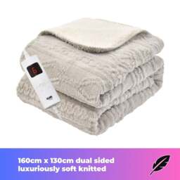Rackhams Heated Electric Throw Blanket - Luxurious & Soft Design - 9 Temperature Settings & 9-Hour Timer Pink - thumbnail 2