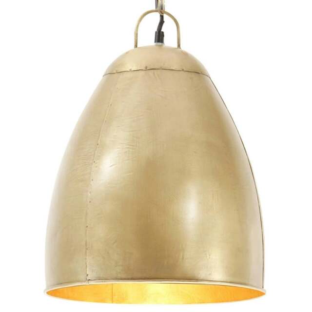 Rackhams Industrial Hanging Lamp 25 W Brass Round 32 cm E27