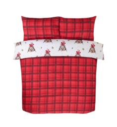 Rackhams Fergus Highland Cow Red Duvet Cover Set - Single - thumbnail 5