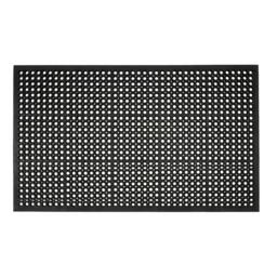 Rackhams Heavy Duty Rubber Ring Floor Mat - 90cm x 60cm - thumbnail 3