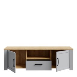 Rackhams Bohol TV Unit Inc. LED Light in Grey/Riviera Oak - 1 - thumbnail 3