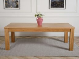 Rackhams Dakota Extra Large Oak Dining Table with Lola Fabric Chairs - 6 chairs - Grey - thumbnail 5