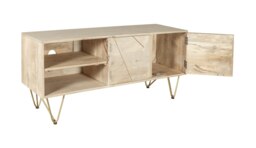 Rackhams Plasma Media Unit Barbuto Light Mango - 140 cm - 60 cm - Wood - thumbnail 4