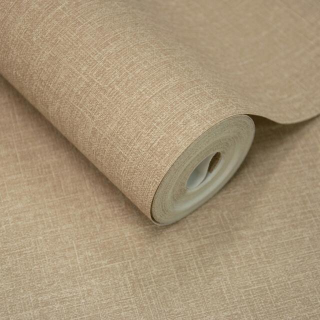 Rackhams Boutique Nursery Pure & Protect Cirrus Woven Linen Textured Antibacterial Wallpaper, Brown