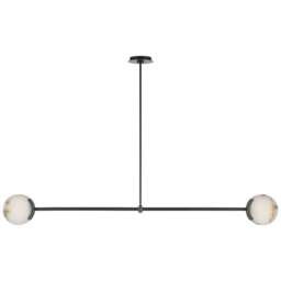 "Rackhams Melange 54"" Linear Pendant Light - Bronze"