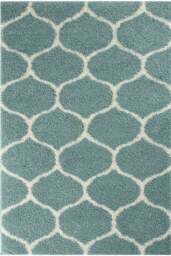 Rackhams Moroccan Duck Egg Blue Shaggy Rug - 650 - 120X120 cm - thumbnail 2