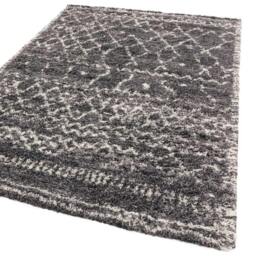 Rackhams Alto AL05 Grey Shaggy Rug - 80x150cm - thumbnail 3