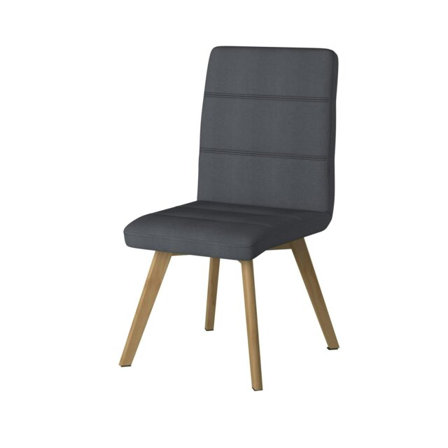 Rackhams Athens Dining Chair in Fabric Grey - image 1