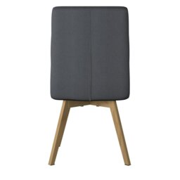 Rackhams Athens Dining Chair in Fabric Grey - thumbnail 2