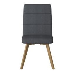 Rackhams Athens Dining Chair in Fabric Grey - thumbnail 4