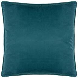 Rackhams House Of Bloom Piped Poppy Cushion Cover - Teal - 43cm x 43cm - Teal - 100% Polyester - thumbnail 2