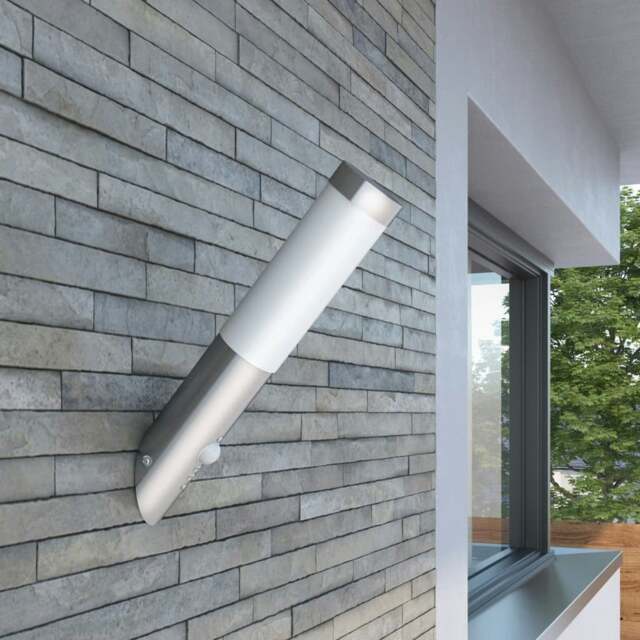 Rackhams RVS Gardenlamp Wall Lamp Waterproof with Motion Detector