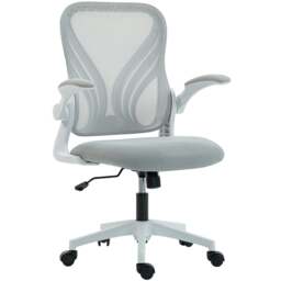 Rackhams Mesh Office Chair, Computer Chair with Foldable Backrest, Grey - Yes - Office Chair - 73W x 62D x 101-111H cm - thumbnail 2
