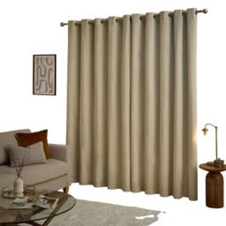 Rackhams Ultimate Velvet Blackout Curtains - Natural - 168cm x 183cm - Natural - 100% Polyester