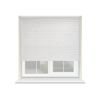 Rackhams White Temporary Self Adhesive Dimout Pleated Window Blind 200cm Drop - 115cm - image 1