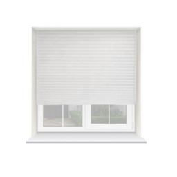 Rackhams White Temporary Self Adhesive Dimout Pleated Window Blind 200cm Drop - 115cm - thumbnail 1