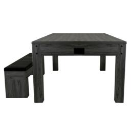 Rackhams 7-In-1 Games Table & Storage Bench - Grey - thumbnail 3