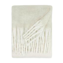Rackhams Woven Tassel Throw - Ecru - 140cm x 180cm - Ecru - 100% Polyester - thumbnail 3