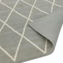 Rackhams Albany Diamond Silver Rug - 120x170cm - thumbnail 5
