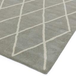 Rackhams Albany Diamond Silver Rug - 120x170cm - thumbnail 4