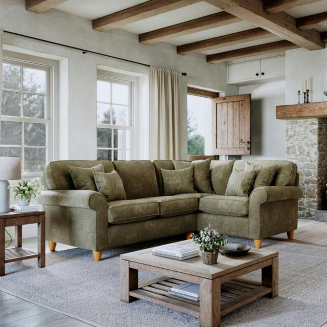 Rackhams Abingdon Right Hand Corner Sofa - Winter Moss - image 1
