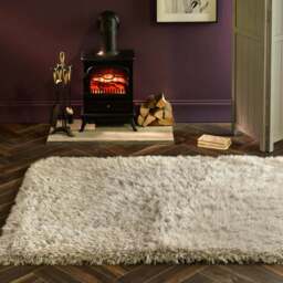 Rackhams Extravagance Silver Grey Shaggy Rug - 80X150 cm - thumbnail 4