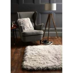 Rackhams Extravagance Silver Grey Shaggy Rug - 80X150 cm - thumbnail 5