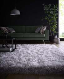 Rackhams Extravagance Silver Grey Shaggy Rug - 80X150 cm - thumbnail 6