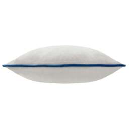 Rackhams Meridian Velvet Cushion Cover - Silver/Navy - 45cm x 45cm - Silver/Navy - 100% Polyester - thumbnail 3