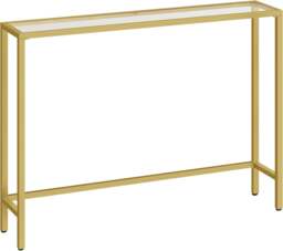 Rackhams Gold Metal Hallway Console Table