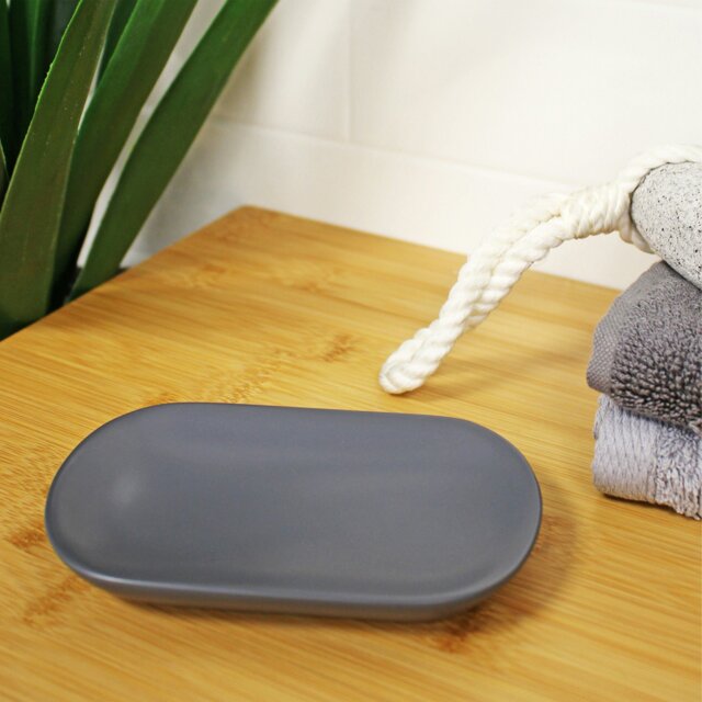 Rackhams Alto Grey Soap Dish - image 1