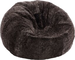 Rackhams Round Sheepskin Bean Bag - Short Wool - Medium - Large - Graphite - D93x92 cm - thumbnail 6