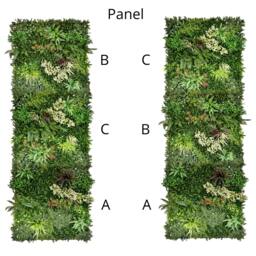 Rackhams Combo of 3 Gala Premium Artificial Plants Green Wall Panels 1m x 1m - thumbnail 5