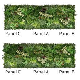 Rackhams Combo of 3 Gala Premium Artificial Plants Green Wall Panels 1m x 1m - thumbnail 4