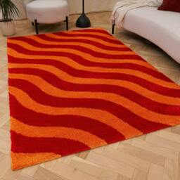 Rackhams Joli Wave Red & Orange Rug - 200X290 cm - thumbnail 6