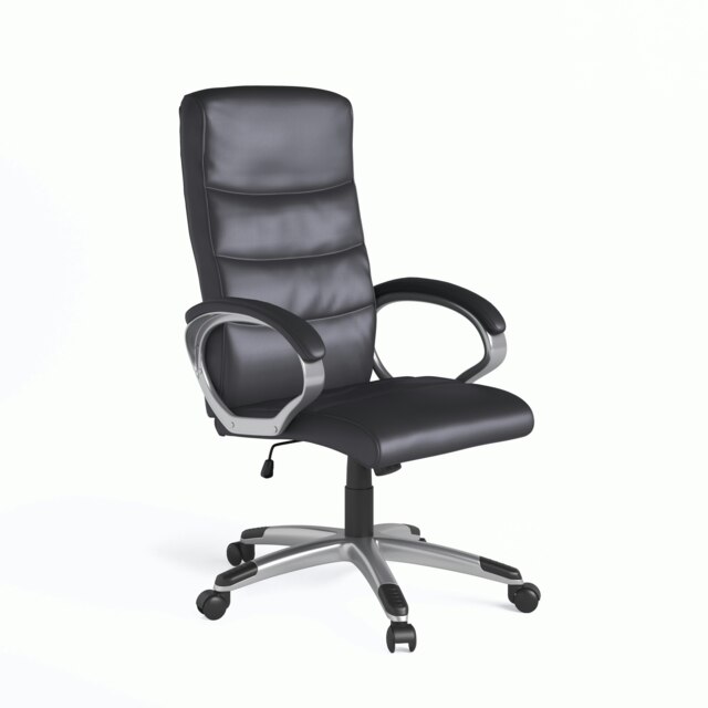 Rackhams Hampton office chair black leather - image 1
