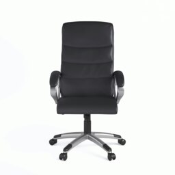 Rackhams Hampton office chair black leather - thumbnail 2