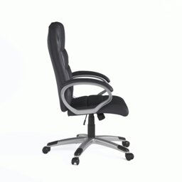 Rackhams Hampton office chair black leather - thumbnail 3