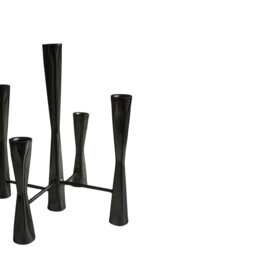 Rackhams Parker 5 Piece Candle Centerpiece - Silver - thumbnail 3