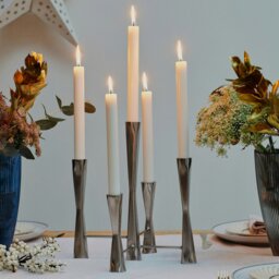 Rackhams Parker 5 Piece Candle Centerpiece - Silver - thumbnail 5