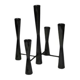 Rackhams Parker 5 Piece Candle Centerpiece - Silver - thumbnail 2