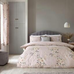 Rackhams Canterbury Duvet Cover Set - Blush - Single - thumbnail 1