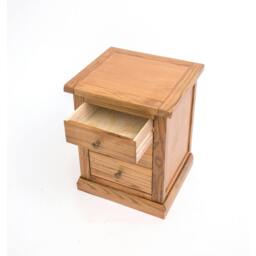 Rackhams Salerno 3 Drawer Bedside Table - Natural - thumbnail 4