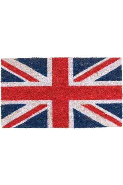 Rackhams Coir Doormat Flag Union Jack Design 40X70 cm - image 1