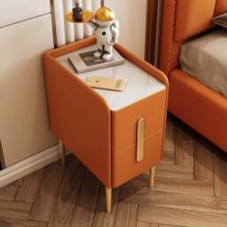 Rackhams Silva Bedside Table, Multiple Colors - Light Grey - 40cm - thumbnail 4